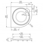 Душевой поддон Dream Flat 80x80 см 2