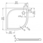 Душевой поддон Dream-M 80x80 см 4