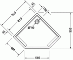 Душевой поддон Starck 90x90 2