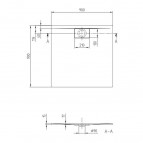 Dušas paliktnis Architectura MetalRim 90x90 cm 4