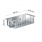 Gedy Tiberio dušas plaukts 24 cm, Hroms 2