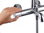 Dušas sistēma ar vannas termostatu Vernis Shape 230 I, hroms 6
