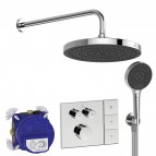 Ceratherm Navigo Solos iebūvējamā dušas sistēma ar termostatu, Hroms