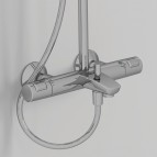 Dušas sistēma Ceratherm T25 ar termostatu D200 mm, hroms 8