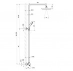 Душевая система TE 091.00/150 - хром  2