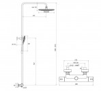 Dušas sistēma TE 093.01/150 Termo 300 - hroms 3
