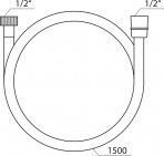 Dušas šļūtene SatinFlex 150 cm 2