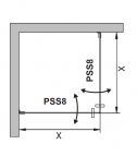 Душевой уголок CONCEPT 4, 90x90 cm 2