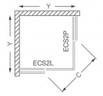 Dušas stūris ECS2L+ECS2P 4