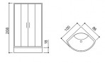 Гидромассажная кабина DKD 100 x 100 x 208 cm 3