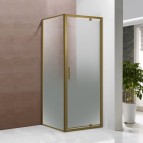 Dušas stūris Vento Toskana Gold, 90*90*195, stikls 6mm Easy Clean