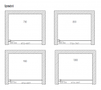 DUSCHY CORNER  90x190 cm душевые двери 5