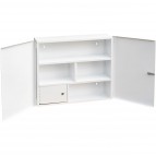 Duschy medicīnas skapis 600x500 mm, Balts 6