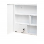 Duschy medicīnas skapis 600x500 mm, Balts 7