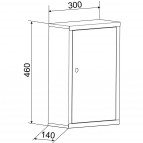 Duschy medicīnas skapis 300x460 mm, Balts 6