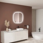 Duschy spogulis ar LED apgaismojumu 60x60 cm 4