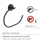 Gedy Eros dvieļu riņķis, Melns matēts 3