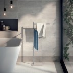 Gedy Trilly dvieļu turētāja statīvs, Hroms/Bēšs 3