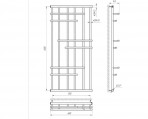 Dvieļu žāvētājs Elit 1200x600 mm 3