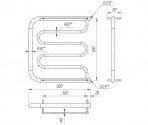 Полотенцесушитель Foxtrot 500x500/500x600/500x700 мм 4