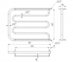 Полотенцесушитель Foxtrot 500x500/500x600/500x700 мм 6