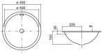 EB.K450 izlietne 45 cm 2