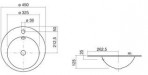 EB.K450H раковина 45  см 2