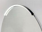 ECO ROUND spogulis ar LED Moon apgaismojumu 60 cm, Melns 5