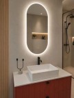 Balteco O-sērijas ovāls spogulis ar LED apgaismojumu 40x70 cm 2