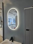 Balteco O-sērijas ovāls spogulis ar LED apgaismojumu 40x70 cm 4