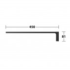 KEUCO Edition 11 dvieļu turētājs 450 mm, Melns matēts 8