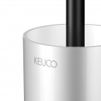 KEUCO Edition 11 tualetes birste ar turētāju pie sienas, Melns matēts 4