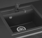 Eko virtuves maisitājs ar grozāmu snīpi, Black metallic 3