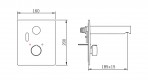 Electra Панель смесителя для умывальника, 12 V 2