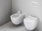 Eleganta bidē maisītājs 130 mm, balts samts 5