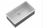 Nova tērauda virtuves izlietne 79x45 cm ar noteci, Stainless steel 3