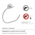 Gedy Eros dvieļu turētāja riņķis, Hroms 2