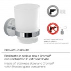 Gedy Eros glāze ar turētāju, Hroms 4