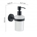 Gedy Eros ziepju dozators ar turētāju, Melns matēts 2