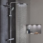 Euphoria System 310 dušas sistēma ar termostatu, Supersteel 5