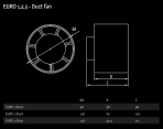 EURO1 канальный вентилятор Ø  100 мм 2