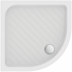 Eurovit pusapaļš dušas paliktnis 90x90 cm, Balts 2