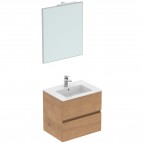 Eurovit vannas istabas skapītis 60 cm ar izlietni, 2A, Natural Oak 7