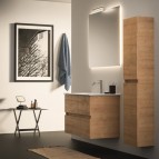 Eurovit vannas istabas skapītis 70 cm ar izlietni, 2A, Natural Oak 7