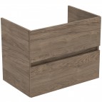 Eurovit vannas istabas skapītis 70 cm ar izlietni, 2A, Flint Hickory 6