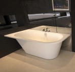 Evento 3 akmens masas vanna kreisā puse 175x75 cm, Balta 2