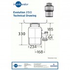 EVOLUTION 250 pārtikas atkritumu smalcinātājs 7