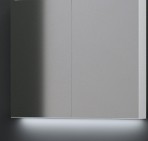 Exclusive SOFT Зеркальный шкаф 101x71 см, серый 3