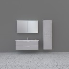 Exclusive SOFT Зеркальный шкаф 61x71 см, серый 2