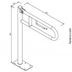 Faneco rokturis 60 cm 2